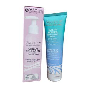Pacifica Haircare 2 Pc Set Leave-In Mask & Beach Texture Balm 4 oz New Open Box